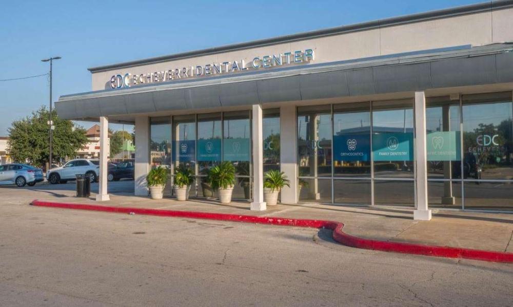 exterior of echeverri dental center | dentist in spring branch