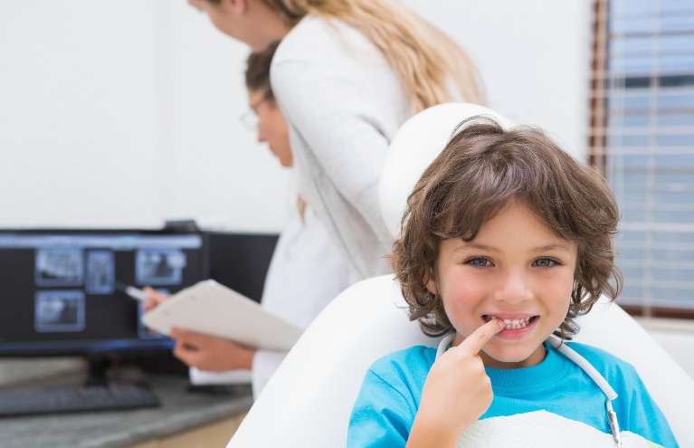 child at pediatric dentist spring branch