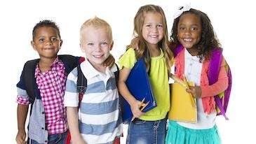 pediatric dentist spring branch | group of kids with backpacks