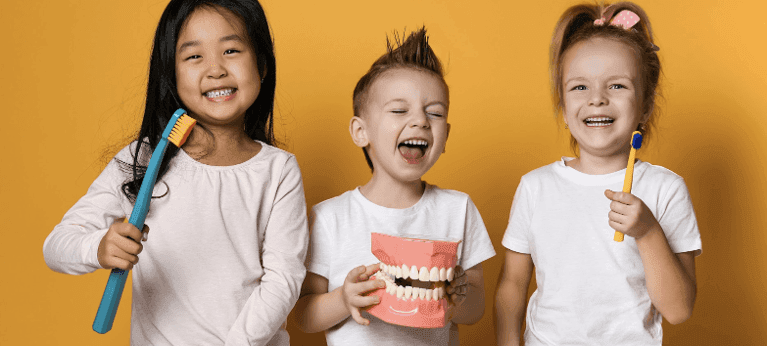 spring branch pediatric dentist | kids smiling